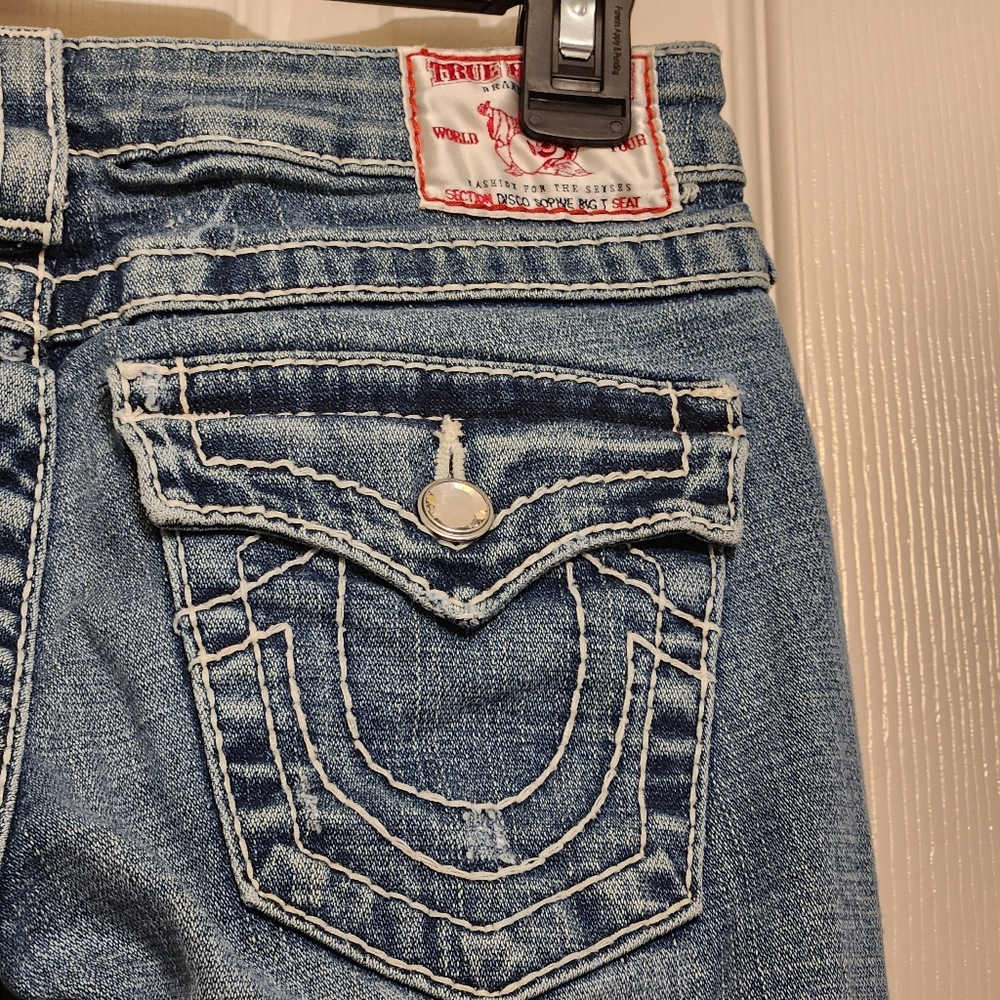 ⭐️ True Religion Sophie Cuffed Bermuda Shorts Size 25 - Picture 5 of 11